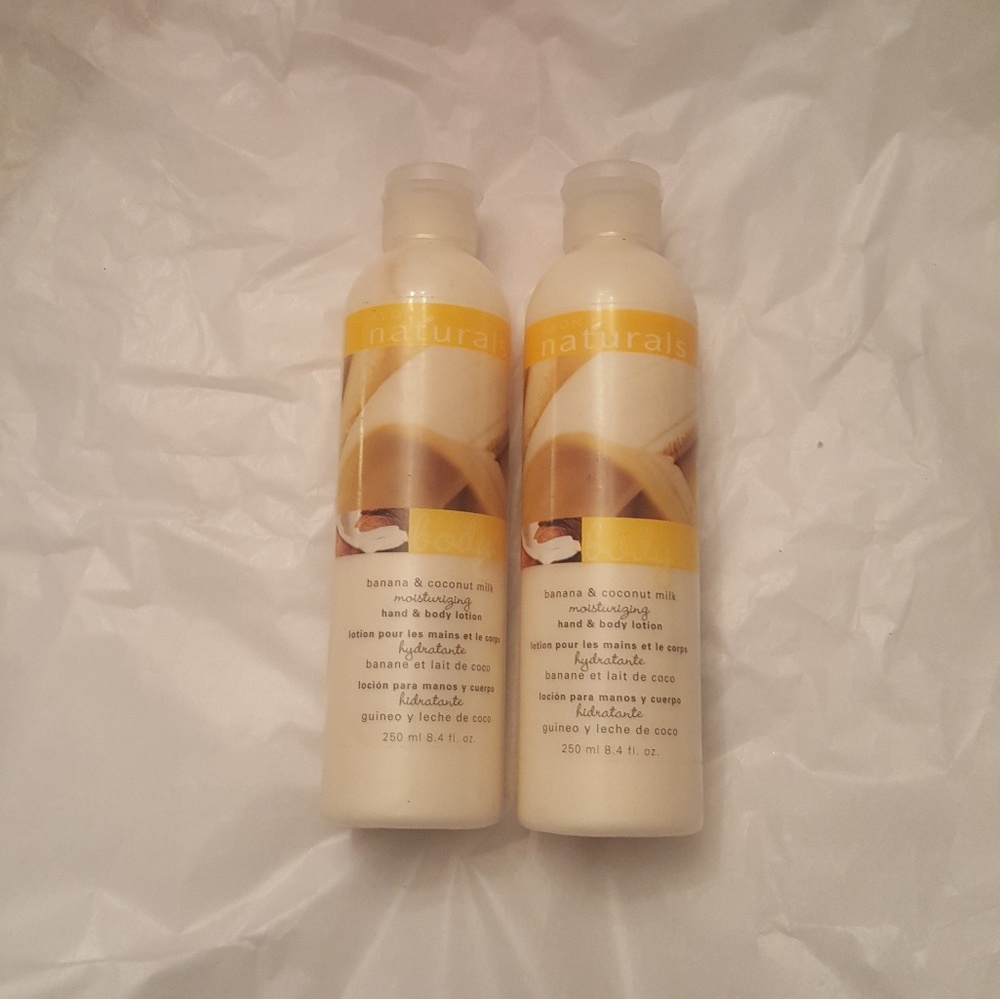 Avon. Banana & coconut hand & body lotion
